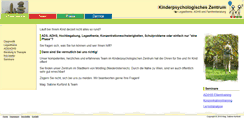 Desktop Screenshot of kinderpsychologischeszentrum.at